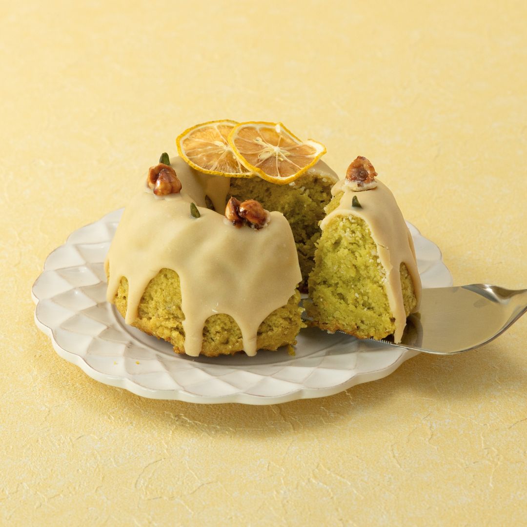 ピスタチオとレモンのクグロフ