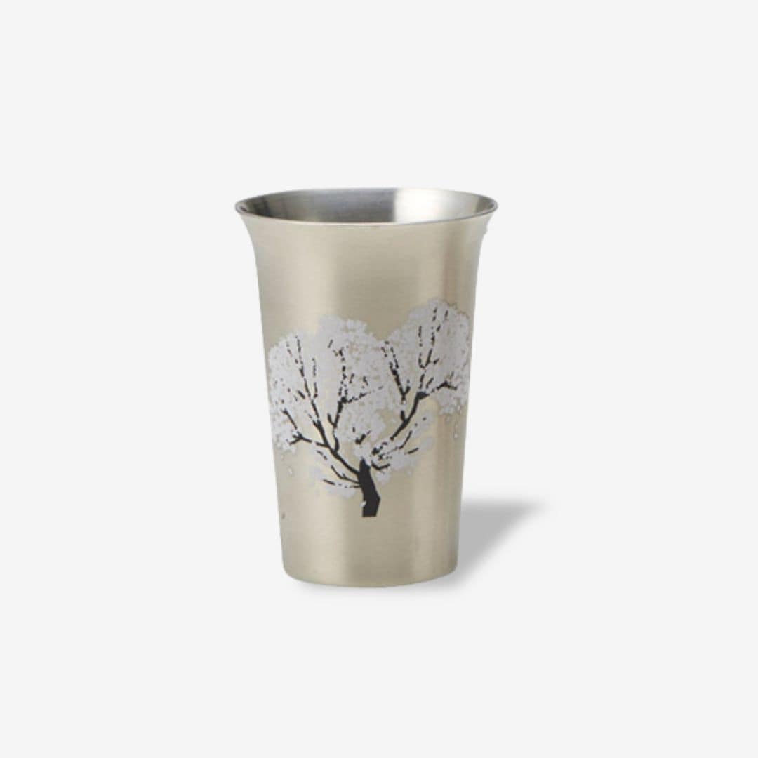 冷感純銅錫被 タンブラー 桜 冷感桜 銅製錫メッキタンブラー