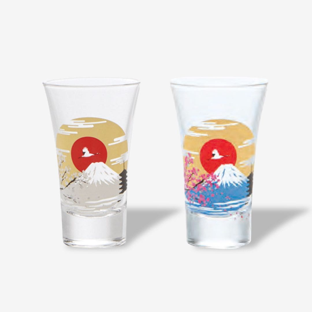 冷感富士山グラス 天開 ペア 冷感富士山 天開グラスペア