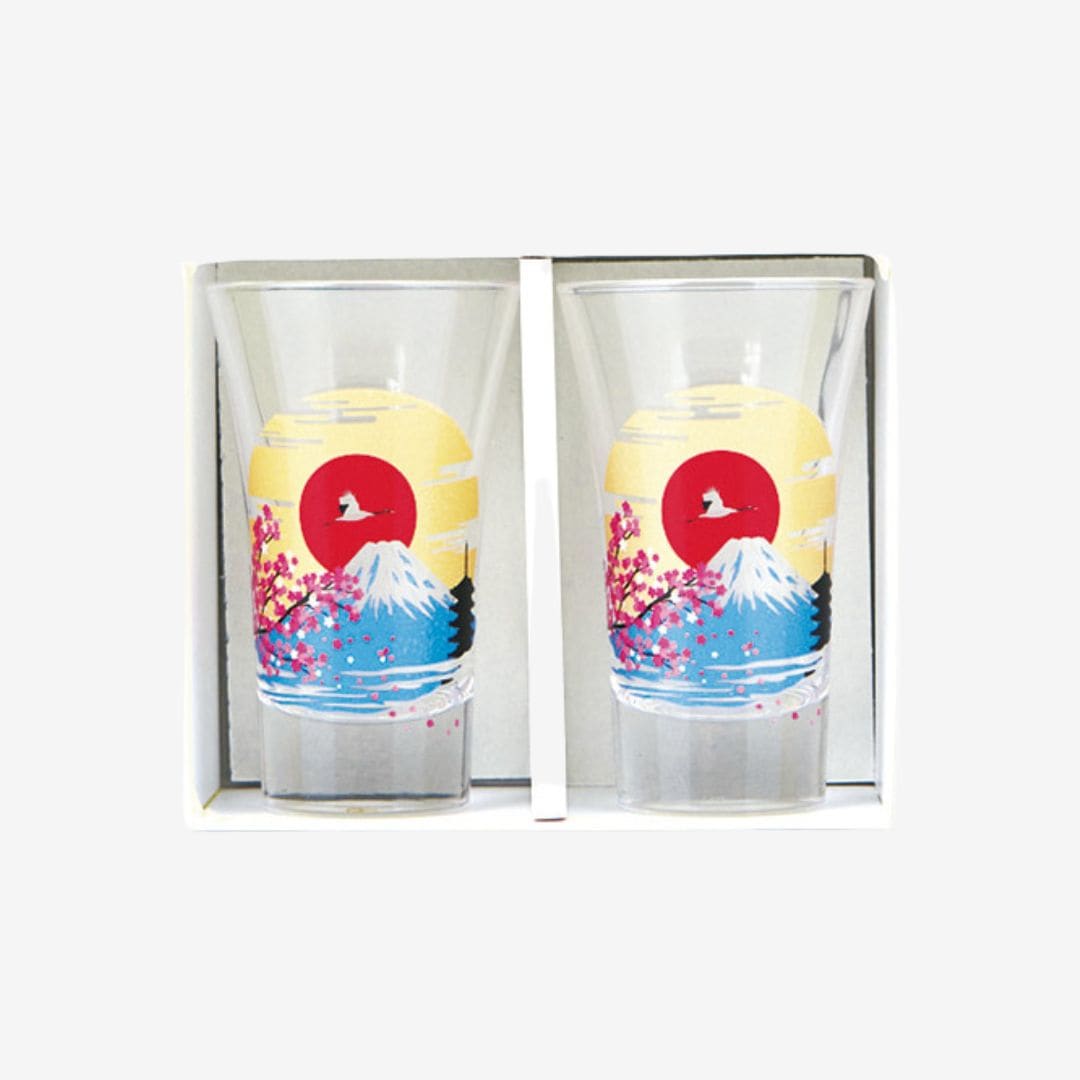 冷感富士山グラス 天開 ペア 冷感富士山 天開グラスペア