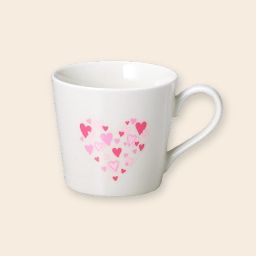 温感マグ ハートに包まれるマグカップ ハートに包まれる 温感マグ(ハート)