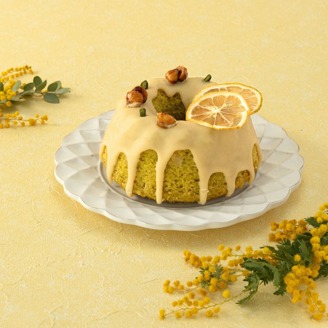 ピスタチオとレモンのクグロフ