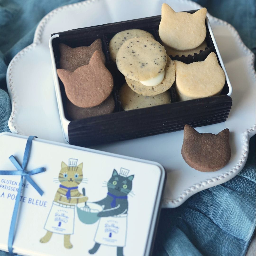 グルテンフリー ねこビスキュイ アソート缶