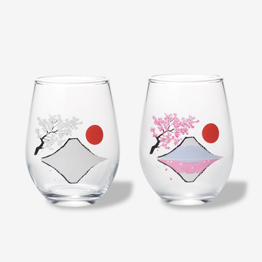 冷感赤富士桜 フリーグラス ペア