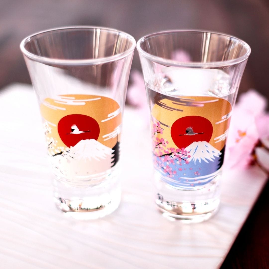 冷感富士山グラス 天開 ペア